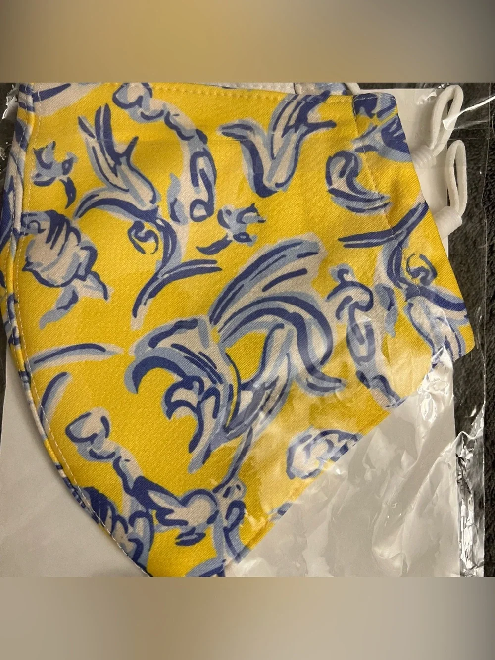 New Tory Burch Set of Two Fabric Adjustable Face Masks